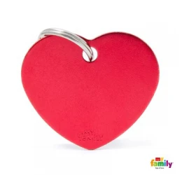 Ταυτότητα Σκύλου My Family Basic Red Heart Large Tag 4x2cm Ταυτότητα Σκύλου My Family Basic Red Heart Large Tag 4x2cm