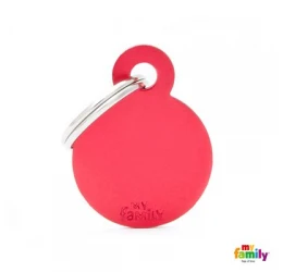 Ταυτότητα Σκύλου My Family Basic Red Round Small Tag 3x2cm Ταυτότητα Σκύλου My Family Basic Red Round Small Tag 3x2cm