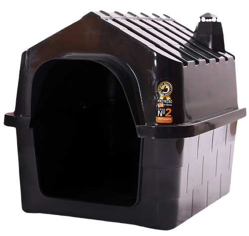 Σπιτάκι σκύλου Πλαστικό Durahouse No2 Μαύρο 48x39x39 Cm -Προμήθειες Για Κατοικίδια Κατάστημα πωλήσεων spitaki durahouse n2 mavro 1