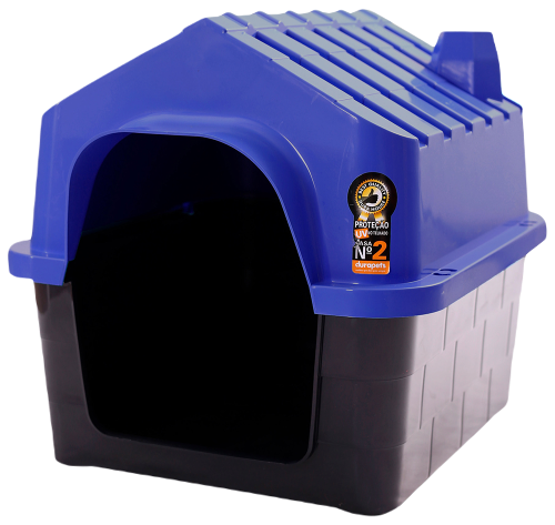 Σπιτάκι σκύλου Πλαστικό Durahouse No2 Μπλε 48x39x39 Cm -Προμήθειες Για Κατοικίδια Κατάστημα πωλήσεων spitaki durahouse n2 mple 1
